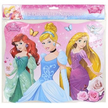 12 Disney Princess Placemats