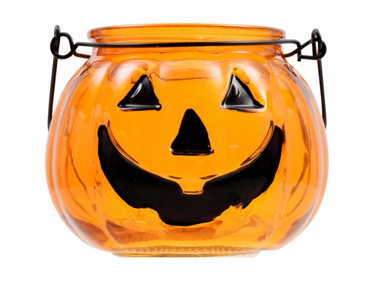 Pumpkin candle holder