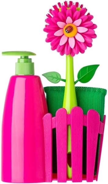 Vigar Flower Power Sink Side Set with Soap Dispenser, 10-1/2-Inches,