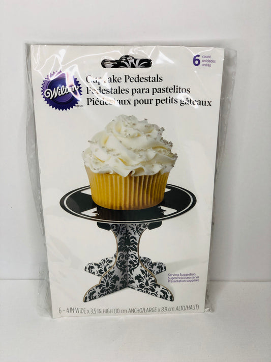 Black and White Wilton Cupcake Pedestal