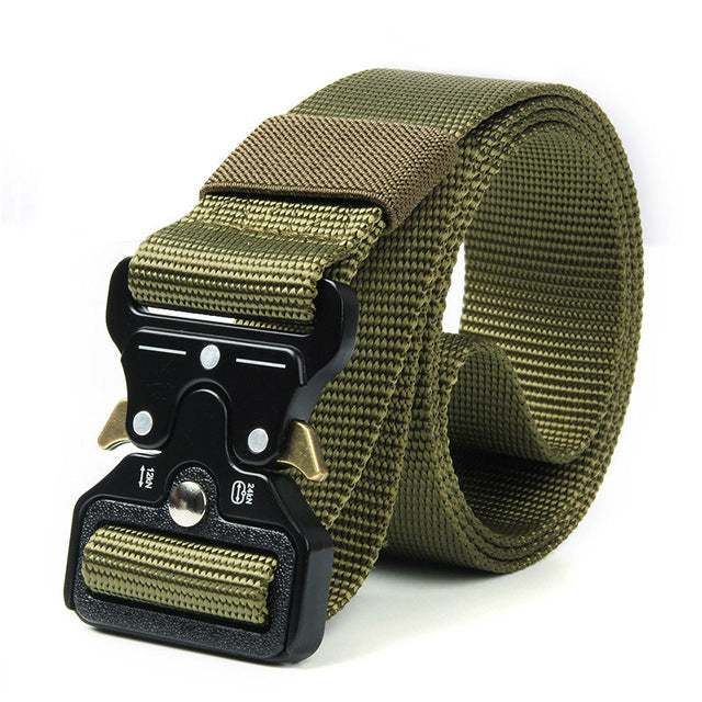 Men&#39;s Belt Army Outdoor Hunting Tactical Multi Function Combat Survival High Quality Marine Corps Canvas For Nylon Male Luxury