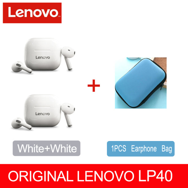 NEW Original Lenovo LP40 TWS Wireless Earphone Bluetooth 5.0 Dual